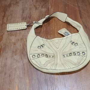 Betsey Johnson buttery Leather tan Hobo Bag